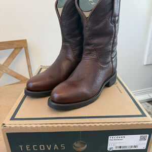 Tacovas 11D The Stockton Men’s Boots Brown Leather Chocolate Bison Vibram